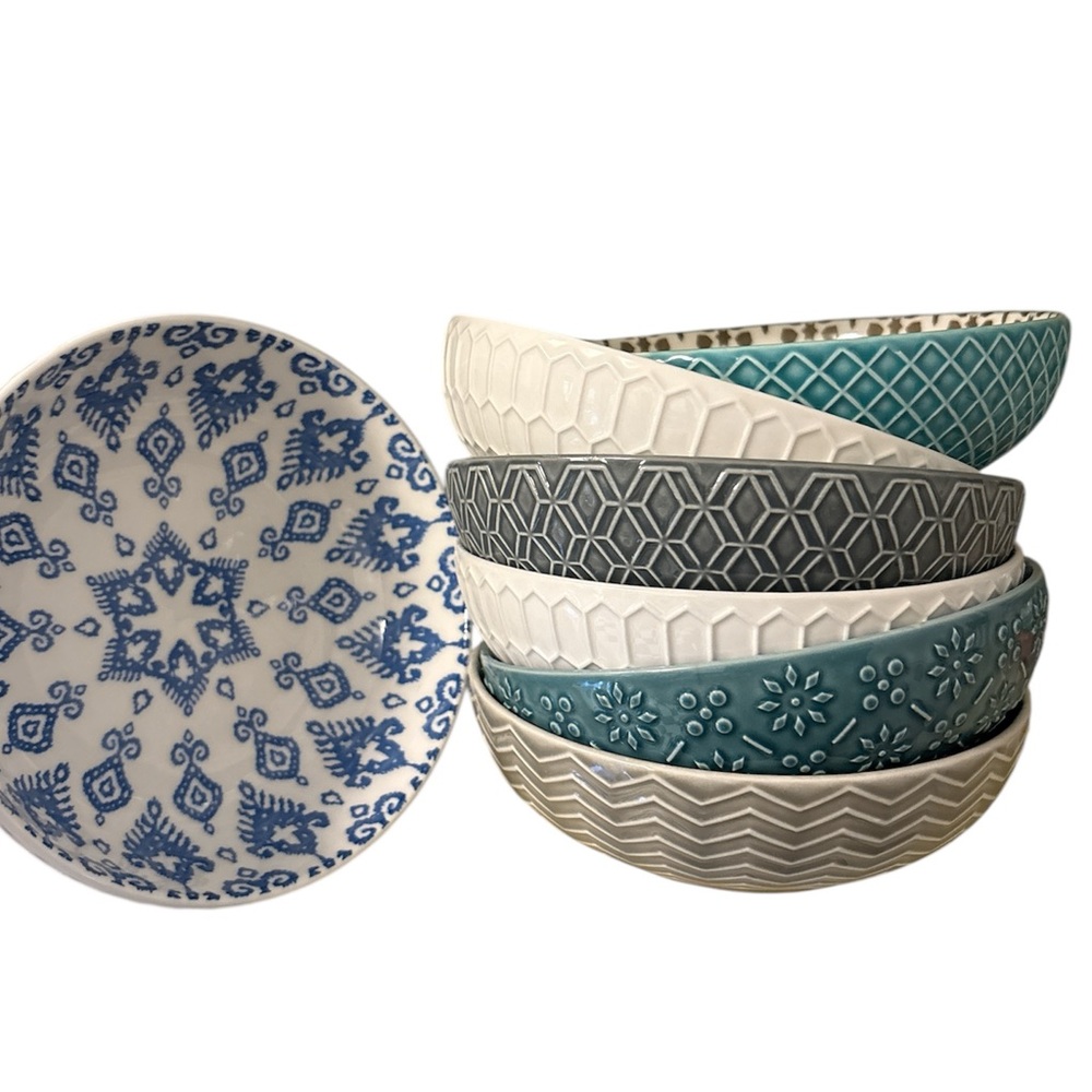 Gorgeous Boho Bowls - 10-Pack 14.5oz  - NEW IN BOX - Signature - Multicolor